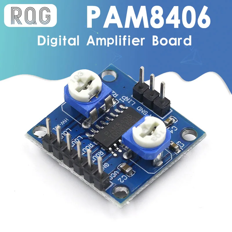 Плата цифрового усилителя PAM8406 с регулятором громкости 5Wx2 Stereo M70 | Обустройство