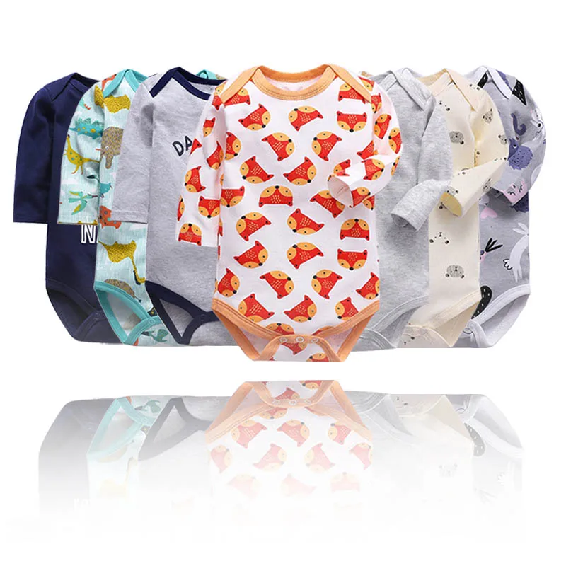 Newborn bodysuit baby babies bebes clothes long sleeve cotton printing infant clothing 1pcs 0-24 Months