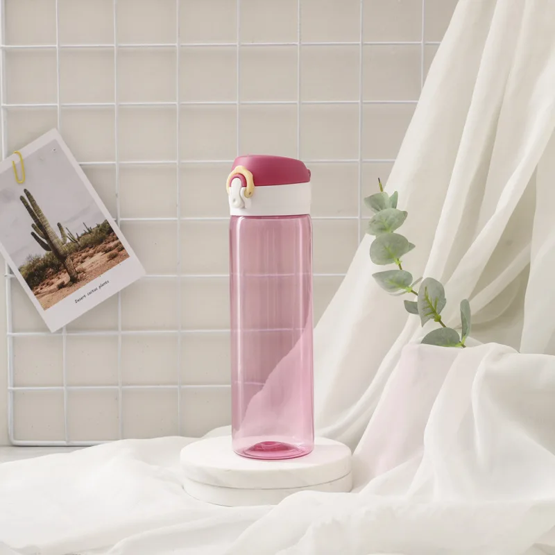 Новая креативная пластиковая бутылка прыгающая крышка для воды в Корейском