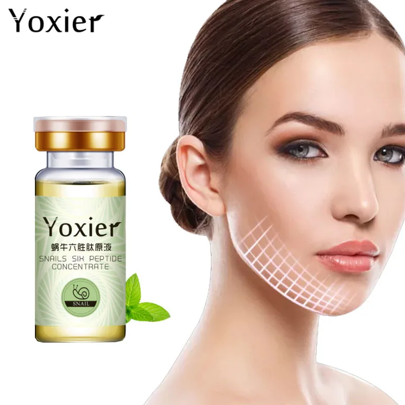 

Yoxier Snail Face Serum Six Peptide Anti-aging Anti-wrinkle Firming Whitening Care Essence Hyaluronic Acid Moisturizing Nourish