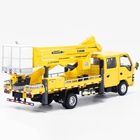 135 scale Crane Folding Arm Cranes Ascending Machines Engineering Vehicles Metal Toys Diecast Alloy Cars kid Collection Artwork