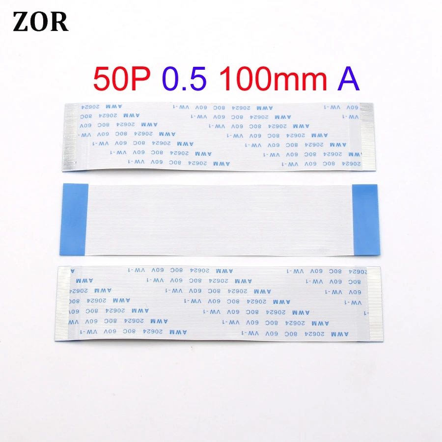 Гибкий плоский кабель FFC FPC 10 шт. 50 контактов шаг 0 5 мм длина 100 см | Компьютеры и