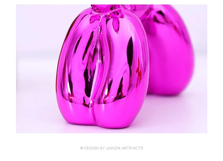 Jeff Koons блестящие воздушные шары статуя собаки моделирование собаки Животное Искусство Скульптура Смолы ремесленника украшения дома аксессуары
