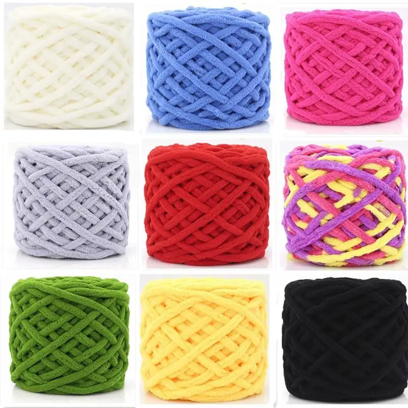 100 г/шар мягкая смесь молока и хлопка Смешанная полиэфирная синель шерстяная