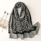 2021 новый модный осенний женский хлопковый шарф с принтом пляжный хиджаб в горошек шали и палантины женский платок дизайнерская бандана