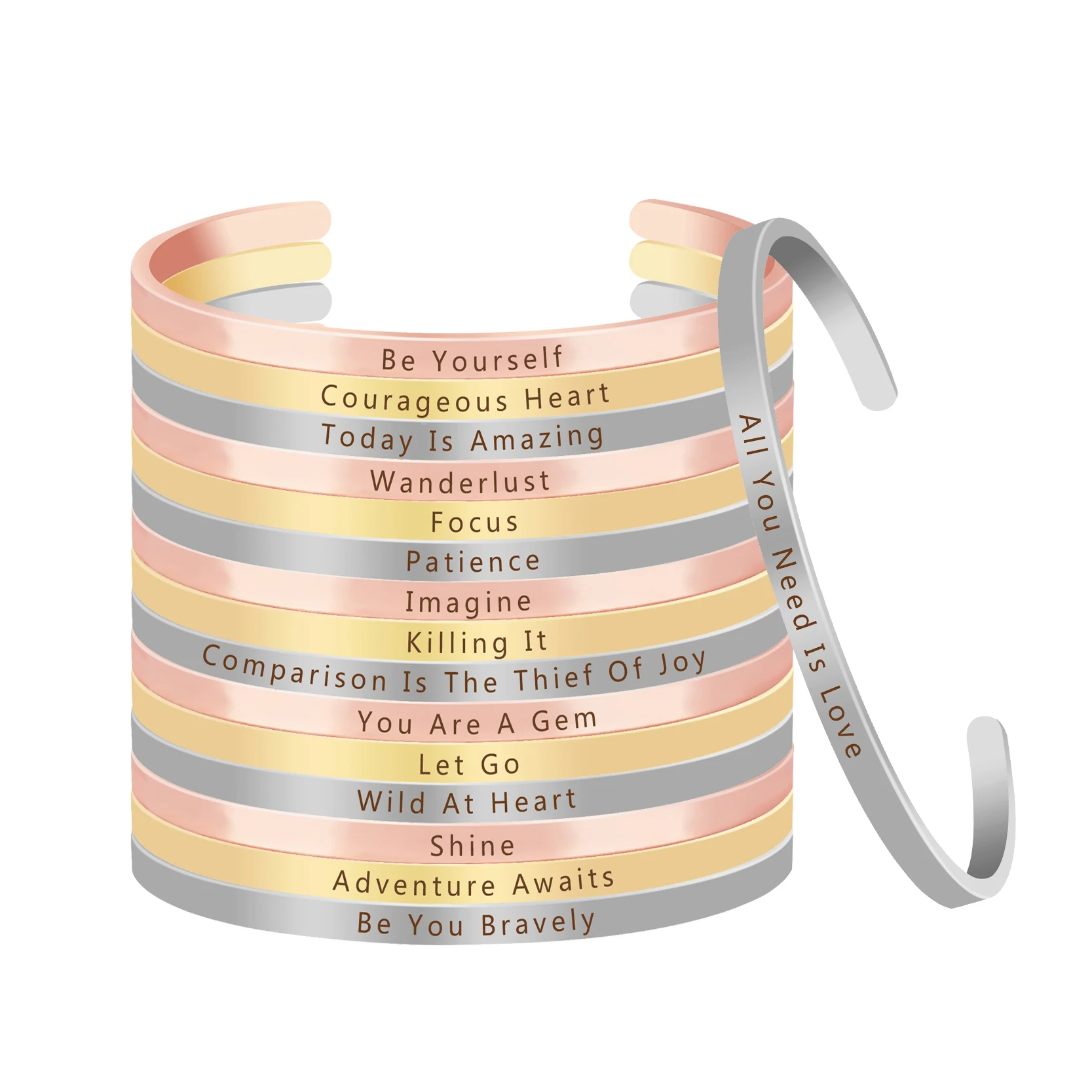 Браслеты дружбы Shine для мужчин и женщин браслеты с отпечатками вдохновляющие