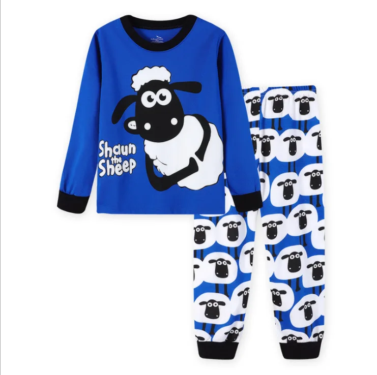 Children's Clothing Sets Boys Sleepwear Clothes Kids Sheep Pajamas Set Baby Girls Cotton Cartoon Pijamas Spring Autumn Pyjamas |