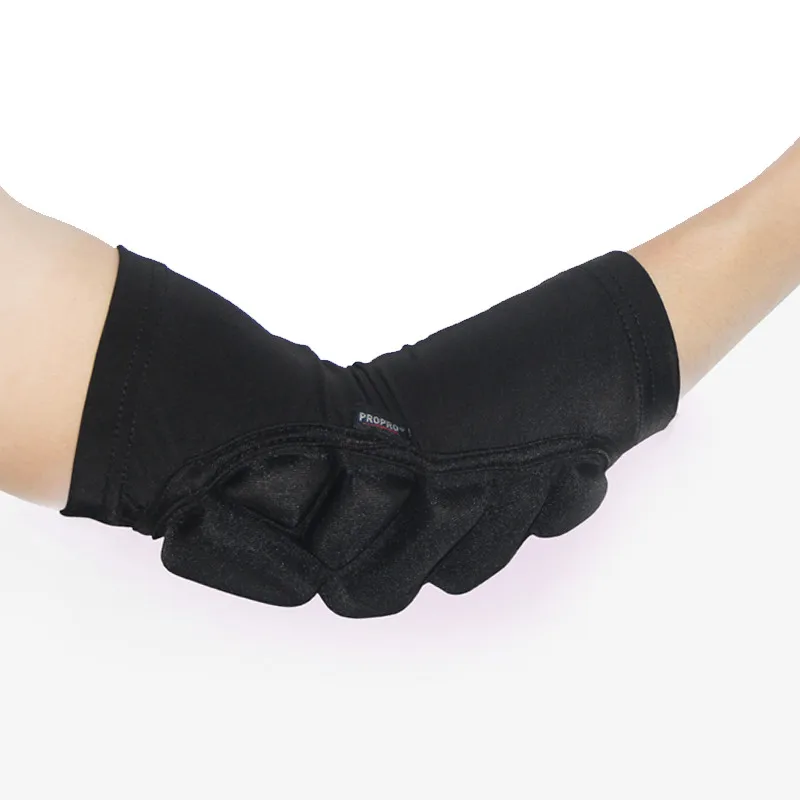 Best Dirsek pedleri yüksek elastik likra kalınlaşmış erkekler için kadın kayak binicilik paten paten dans anti sonbahar koruyucu hokey dişli