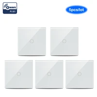 neo coolcam 5pcslot wireless z wave light switch 1 gang in wall touch panel smart home device z wave plus home automation
