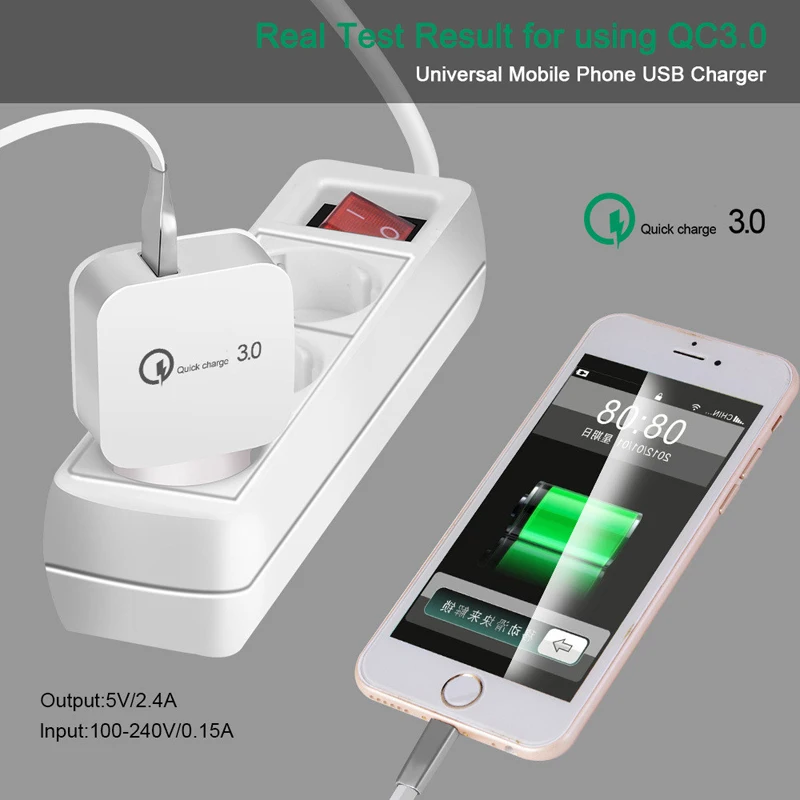 3A Fast Charger Adapter Quick Charge 3.0 EU Plug Type-C USB Cable For OPPO A74 A95 A53 A73 A52 5G Reno 5 4 3 2 Z F Pro Chargers