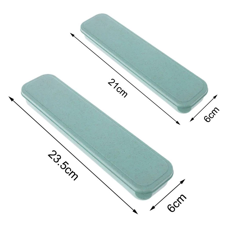 

Universal Portable PP Travel Tableware Storage Box Case Food Grade Dinnerware Kitchen Fork Spoon Box For Kid School Cutlery