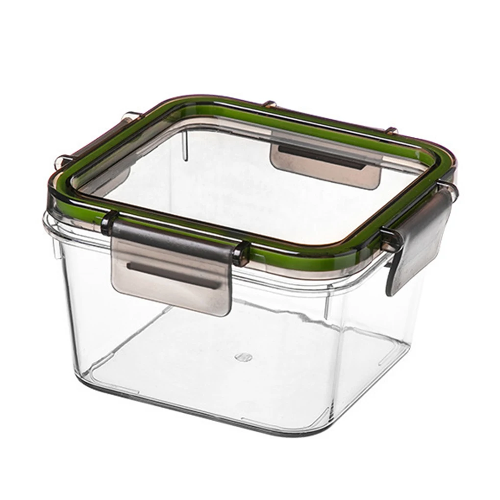

Storage Containers For Food Set Square Transparent Sealed Box Kitchen Grain Storage Tank Snack Dried Fruit Storage Jar