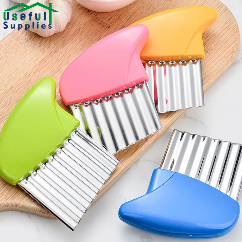 

Mini Stainless Steel Potatoes Cut Wavy Fries Cut Kitchen Gadgets Multifunctional Vegetable Cutter slicer for cutting For kitchen