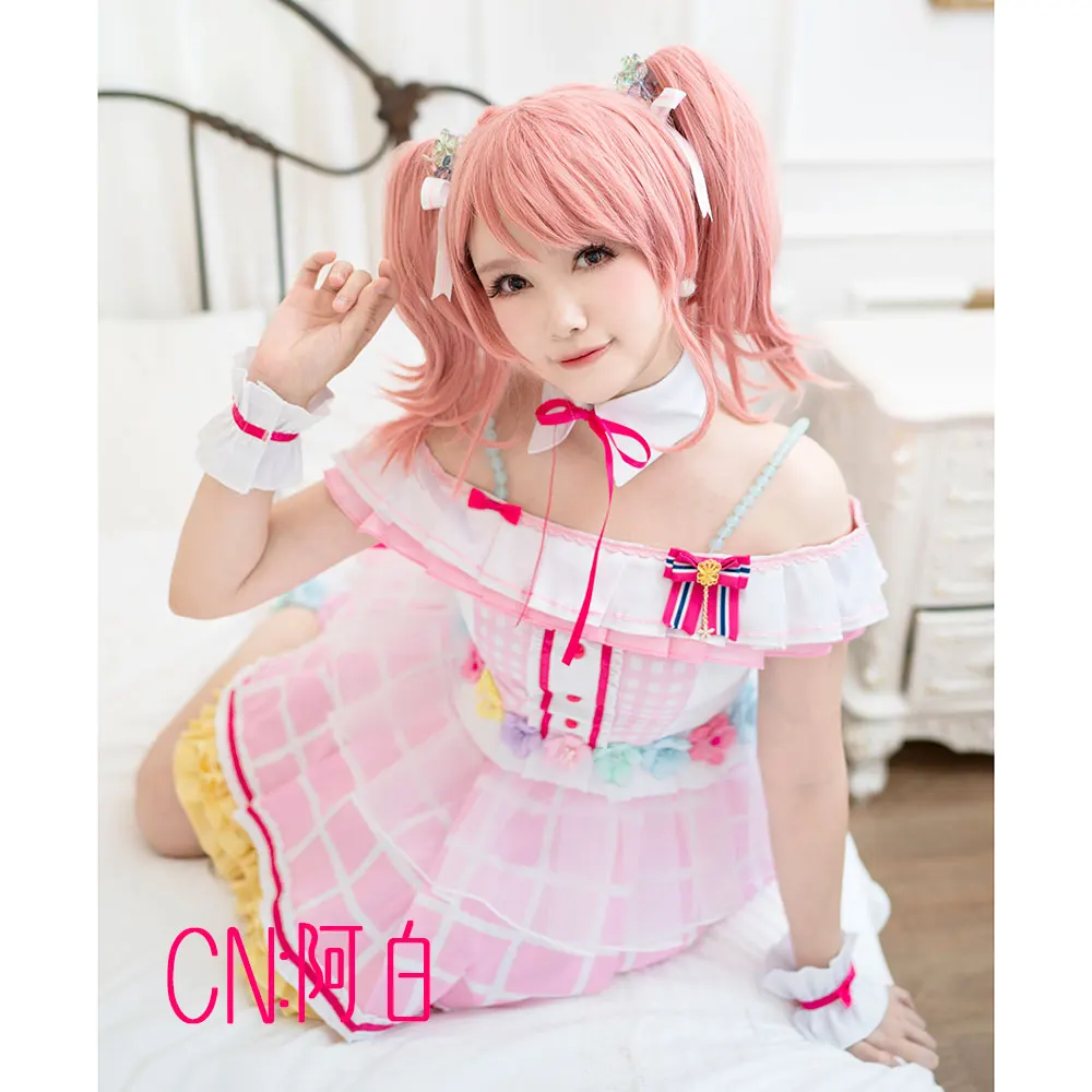 CGCOS Косплэй костюм Bang Dream! Пастельные* палитры мечта осветить Aya Maruyama платья одежда Униформа CG536