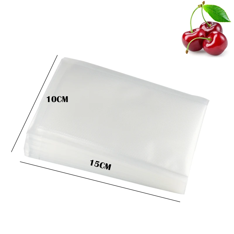 100PCS 10X15CM 100 шт./лот вакуум-закаточная машина упаковочная сумка для вакуум-закаточная машина для производства продовольствия экономии сумка для хранения кухонных пищевых сохраняет свежесть - Цвет: 100PCS 10X15CM
