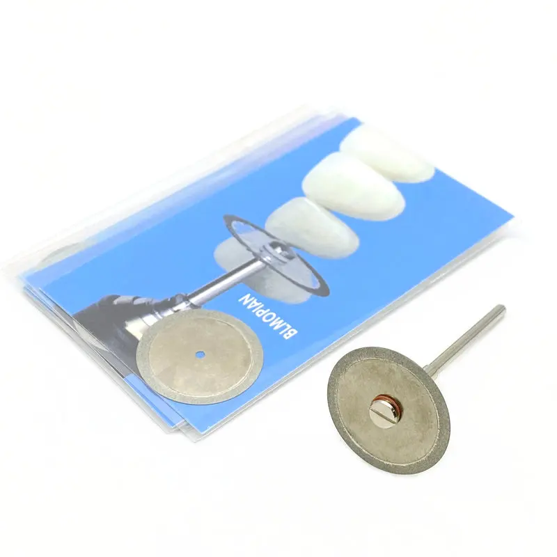 

5pcs/set Rotary Tools Dental Diamond Disc Disks Double Sided Grit Cutting Disc Tool Diameter 22mm Thickness 0.25mm