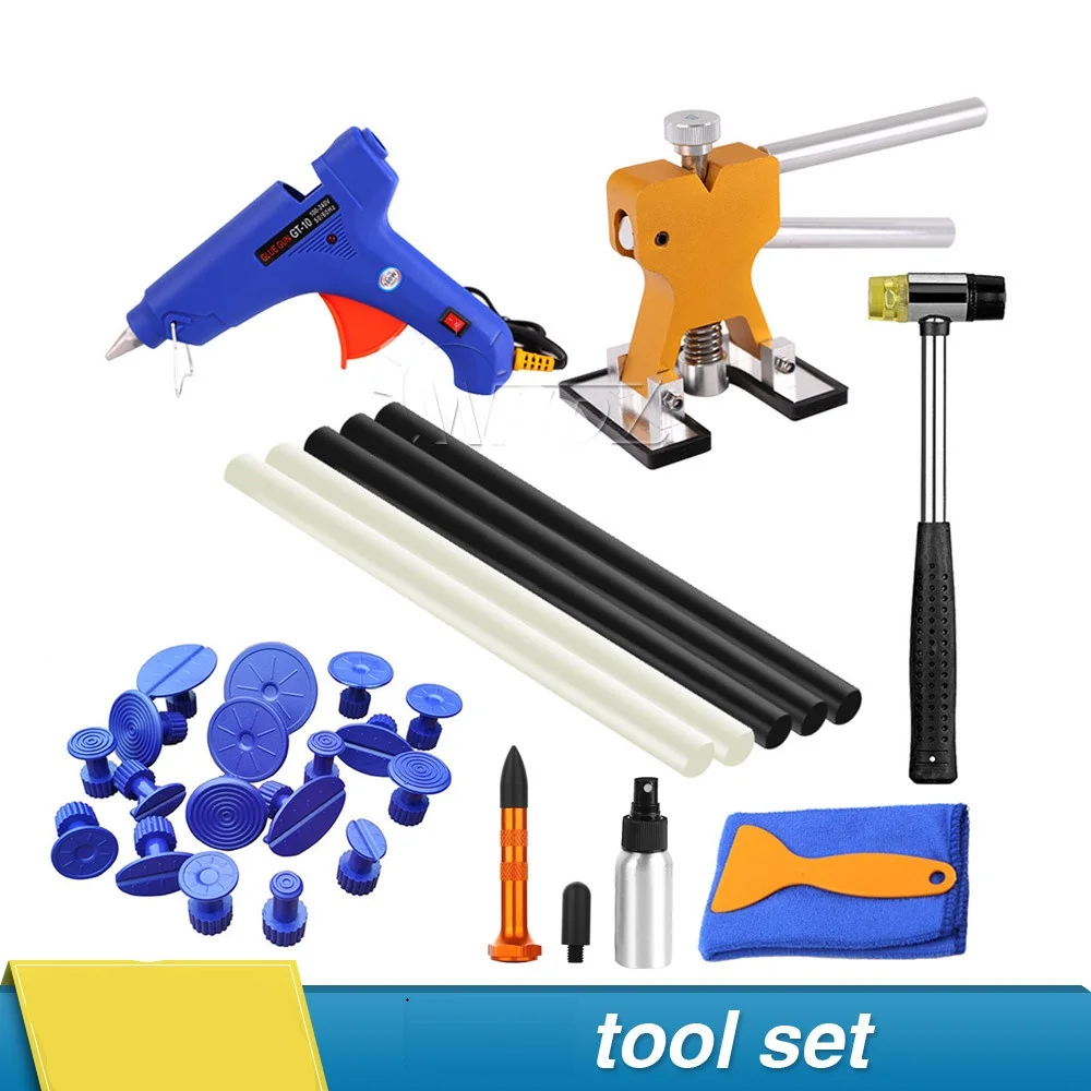 Инструменты для ремонта автомобиля без покраски подъемник вмятин кузова