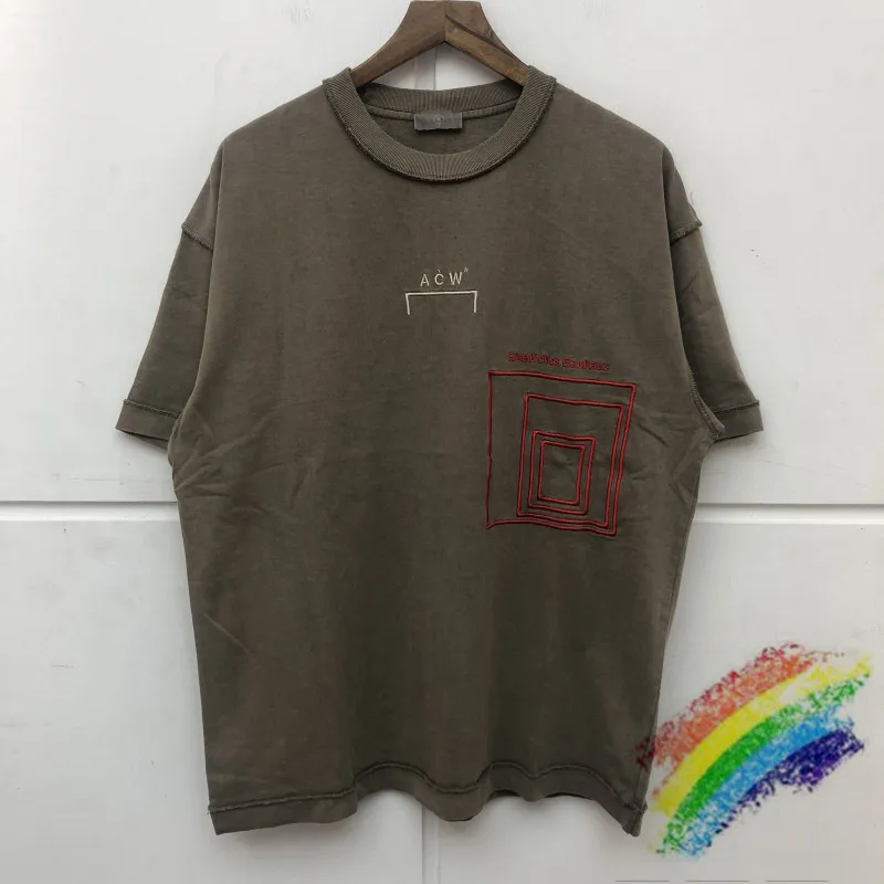 

Vintage A COLD WALL* T-shirt Men Women Worker British Embroidered Logo A COLD WALL Tee Patch Logo ACW Tops