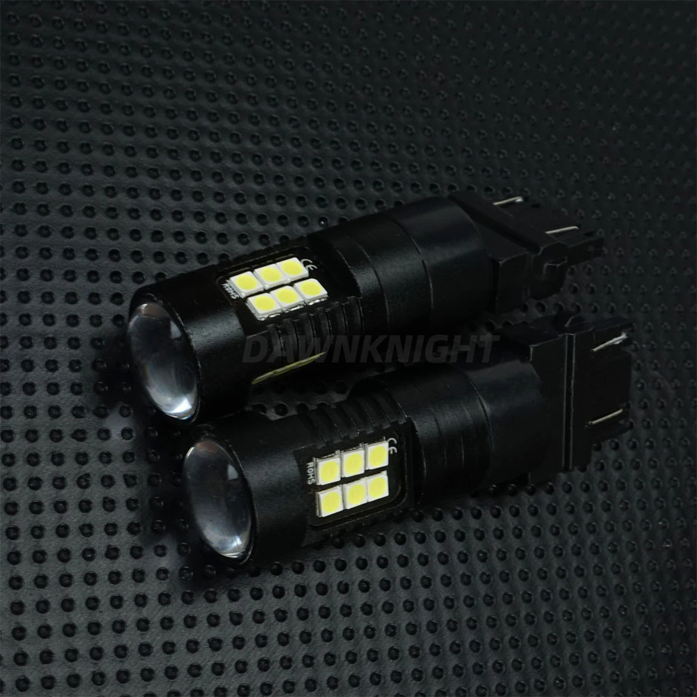 2 шт. Автомобильные светодиодные сигнальные лампы T25 3157 3030 21SMD P27/5 Вт|Сигнальная