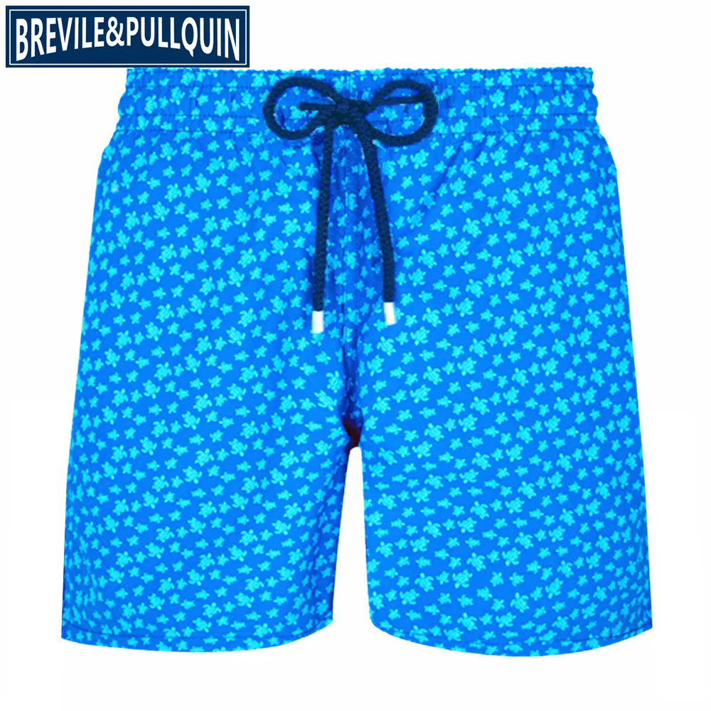 F Brand Fashion Brevile pullquin Beach Board Shorts Men Turtles Swimwear Bermuda Quick Dry Adults Swimtrunks M L XL XXL - Цвет: F