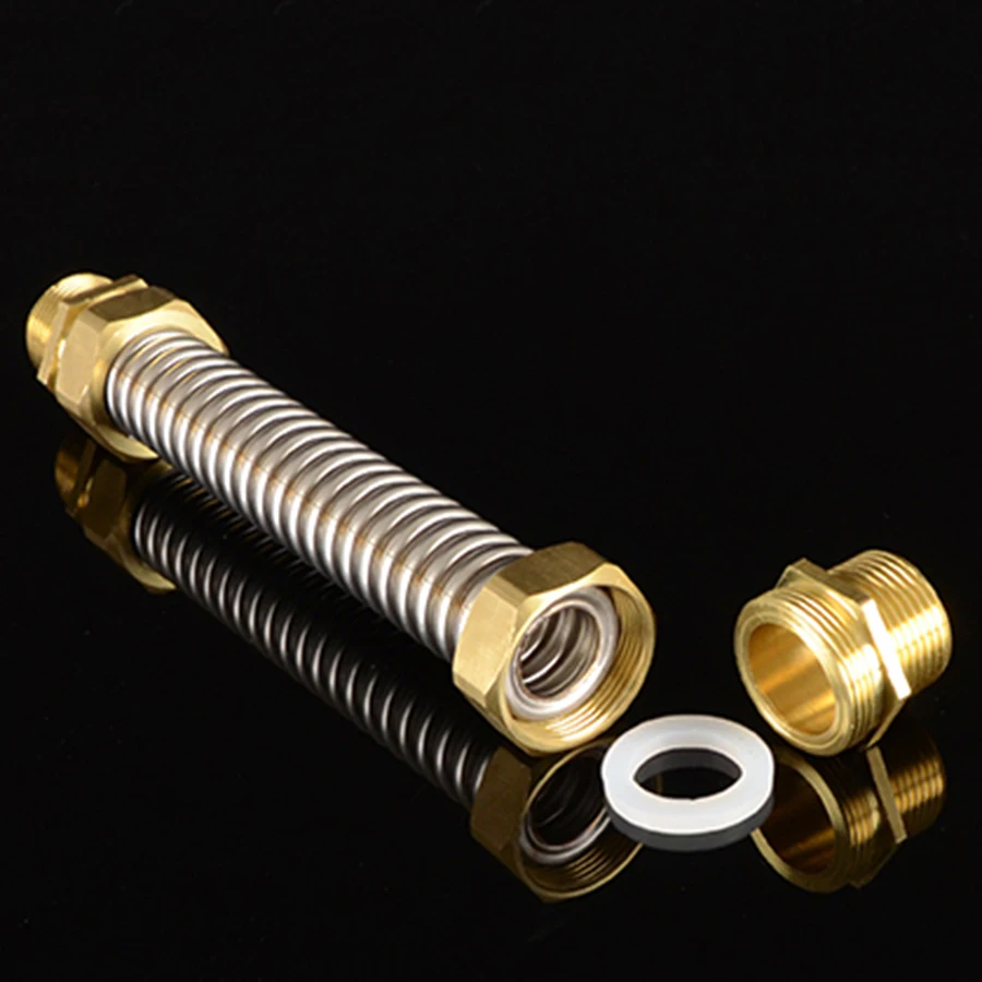 DN35 40 50 6 BSP медная Мужская резьба 304 из нержавеющей стали сильфоны для вентилятора