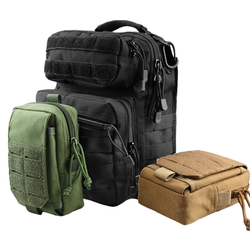 

Nylon Tactical Molle Pouch Men Waist Belt Bag Outdoor Sport Purse Mobile Phone Case Army Military EDC Pack Hunting Tool Bag
