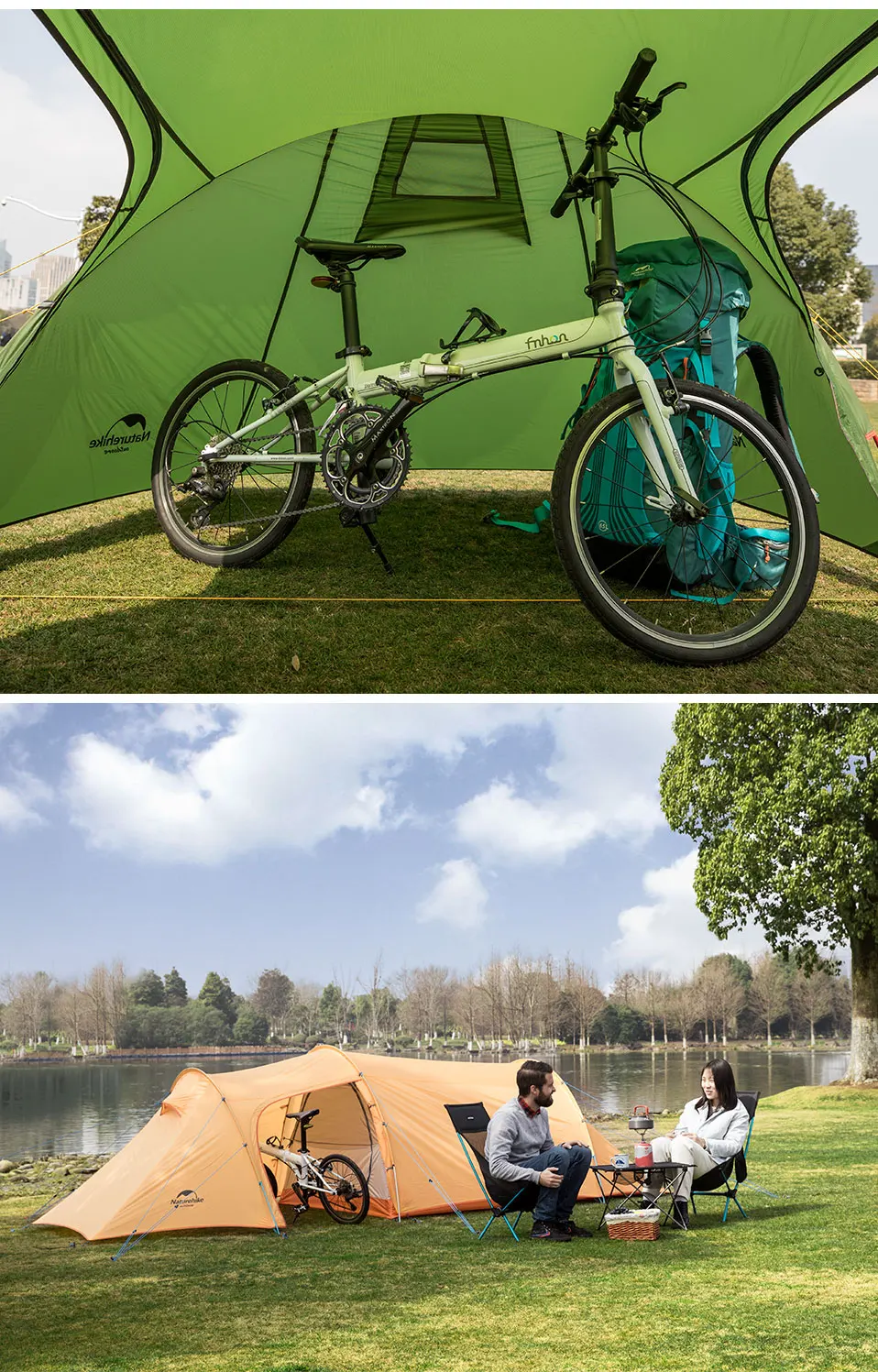 Высокое качество Naturehike сверхлегкий Opalus туннель двухместная палатка Открытый Кемпинг пеший Туризм 2/3/4 Человек Палатка