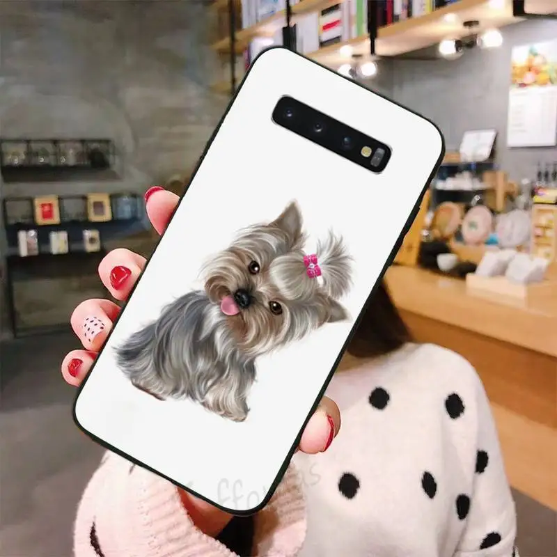 

Yorkshire Terrier dog cute Phone Case For Samsung galaxy S 7 8 9 10 20 edge A 6 10 20 30 50 51 70 note 10 plus