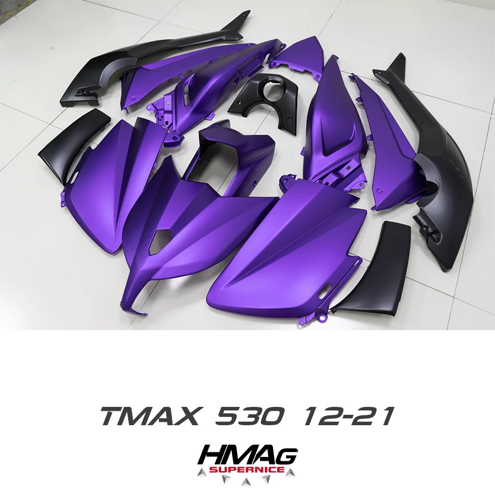 

Корпус обтекателя мотоцикла ABS впрыска TMAX обтекатель для Yamaha TMAX 530 2012-2022 TMAX 560 12 14 16 18 20 F1 фиолетовый черный