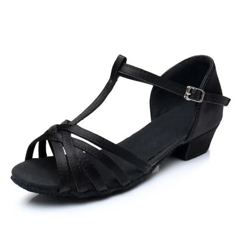 Children/Women Professional Latin Dance Shoes Woman/Kids Tango Salsa ballroom Dancing Ladies Square Low Heel Sandals 24-41 | Спорт и