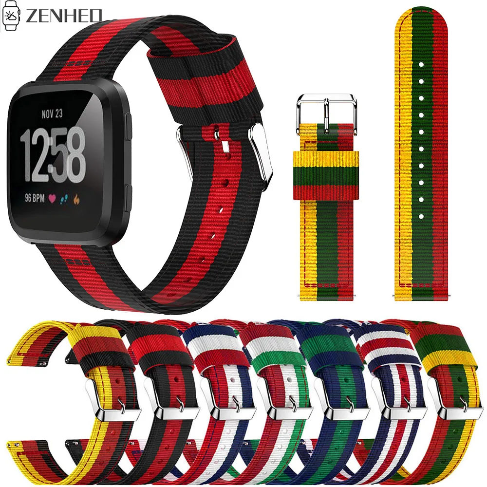 

Быстросъемный нейлоновый ремешок для Fitbit Versa Смарт-часы с заменой ремешка браслет ремешок для часов для Fitbit Versa аксессуары