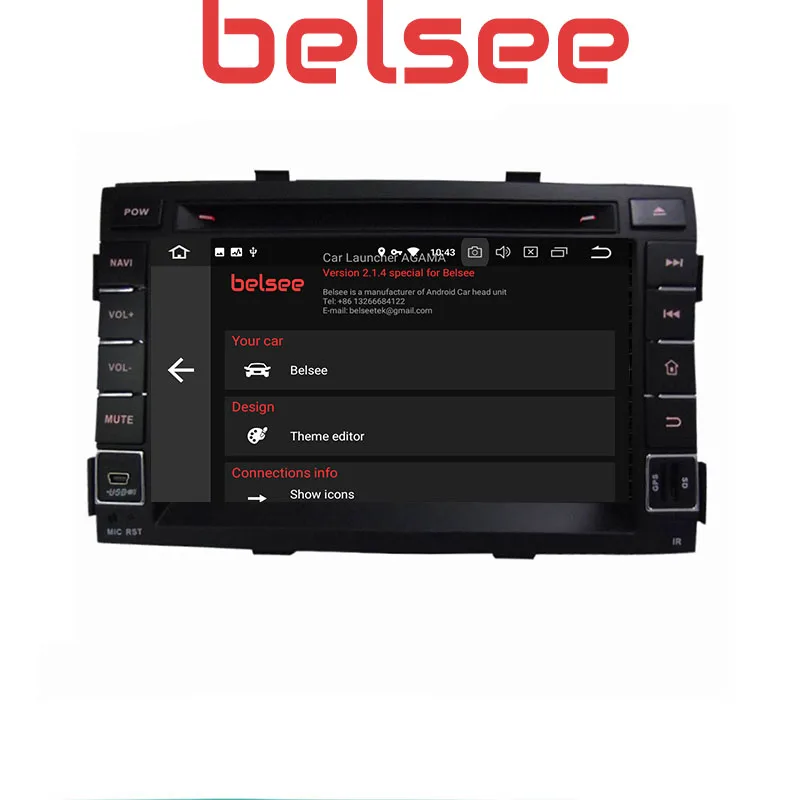 Belsee 2009 2010 2011 2012 KIA Sorento Радио стерео аудио Системы Android 9,0 Авто головное устройство gps навигация 8 Core, 4 Гб+ 64 Гб gps DVD