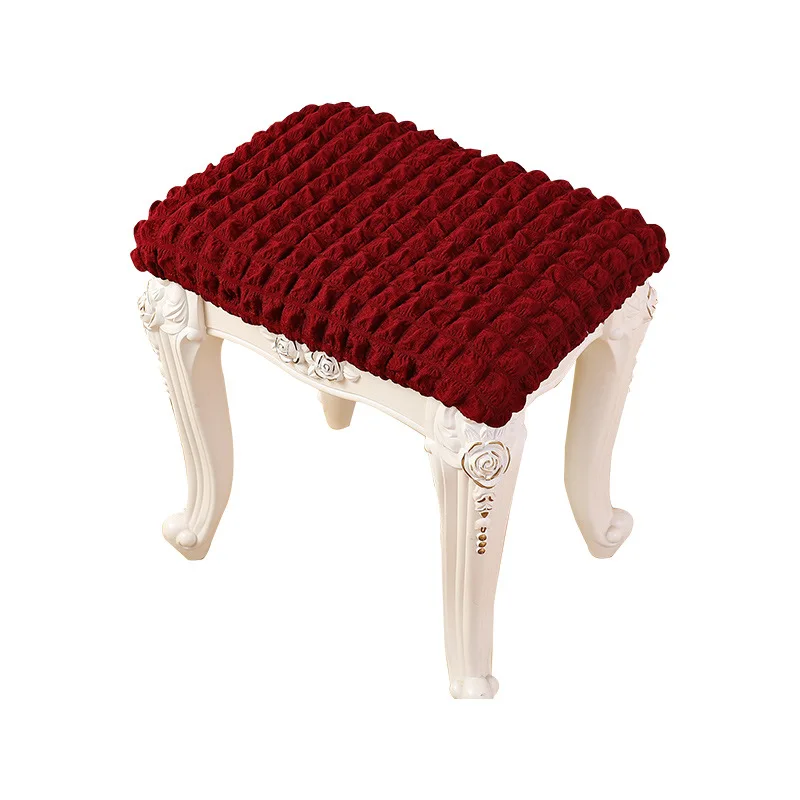 

Stain-proof Dressing Table Stool Cover Round Pier Cover Household Items Shoe Changing Stool Cover Square Pier Cover