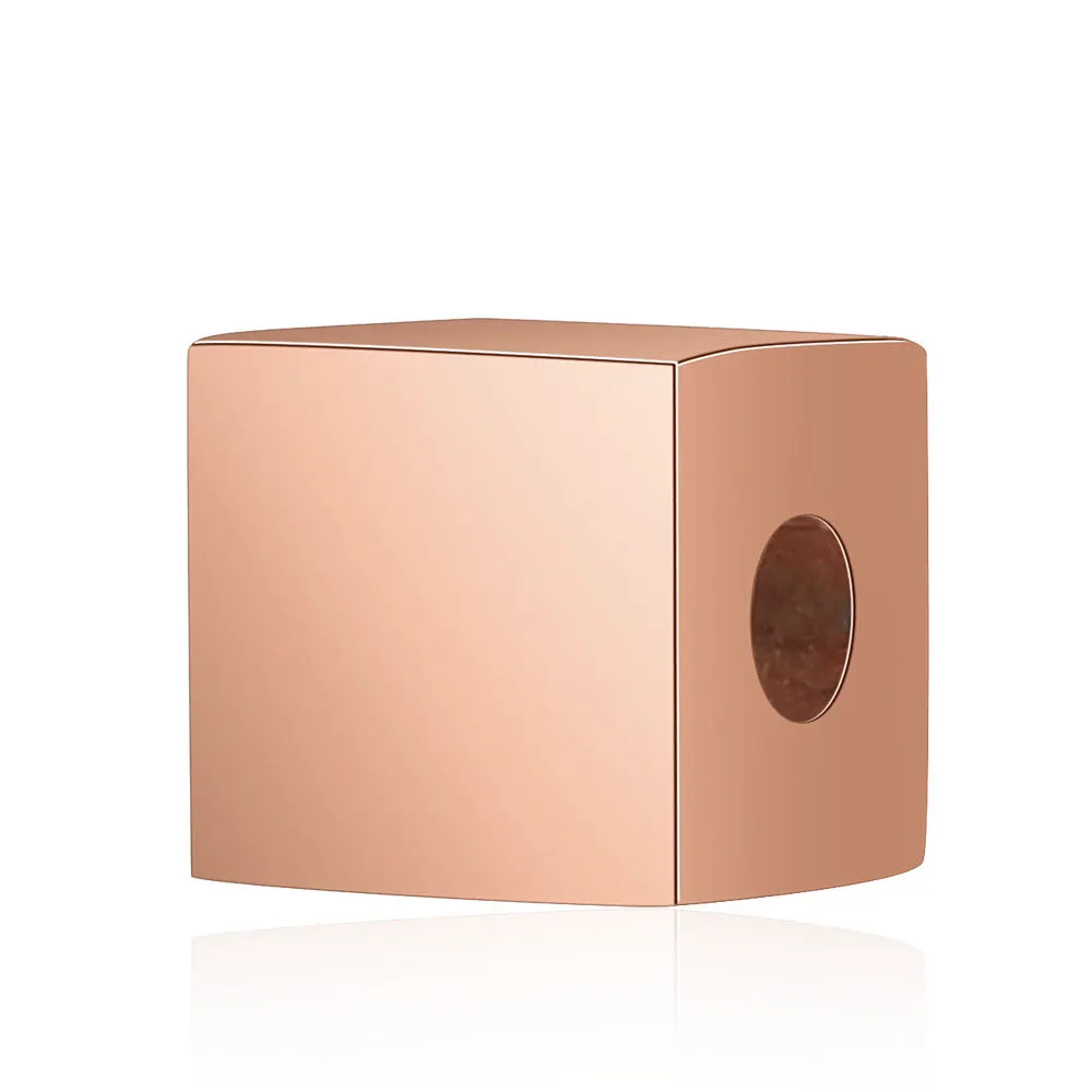 10 шт. Квадратные бусины из нержавеющей стали 5 7x5 7 мм | Украшения и аксессуары