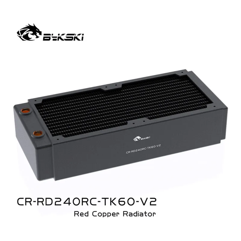 

Bykski 240 Copper Water Cooling Radiator 60MM Thick Thin Row heatsink For Computer PC Beauty Apparatus CR-RD240RC-TK60-V2