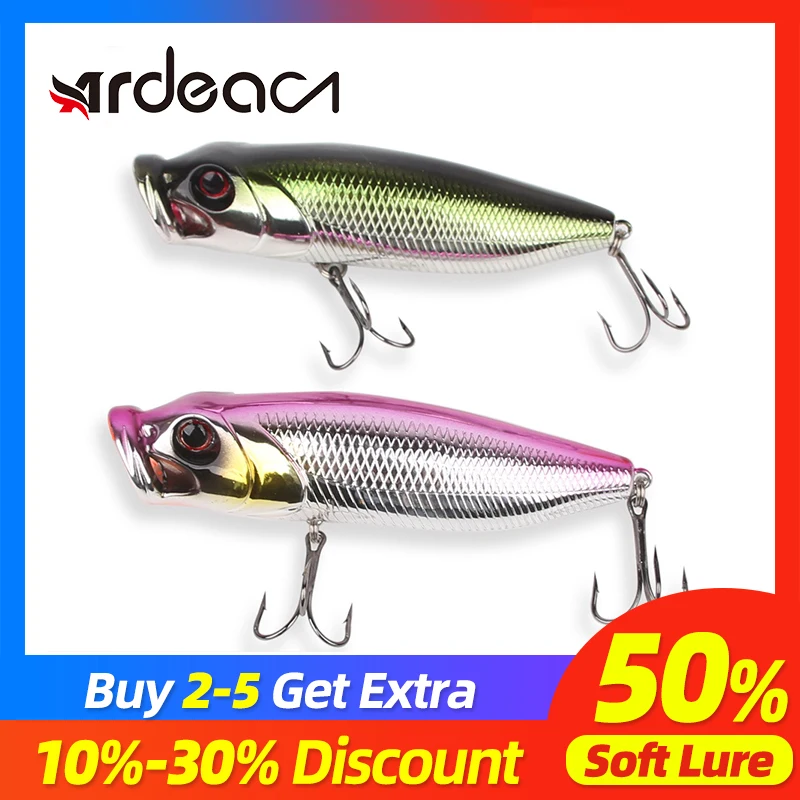 ARDEA popper Topwater рыболовная приманка зимняя 110 мм 27 г кривошипный окунь пластиковая