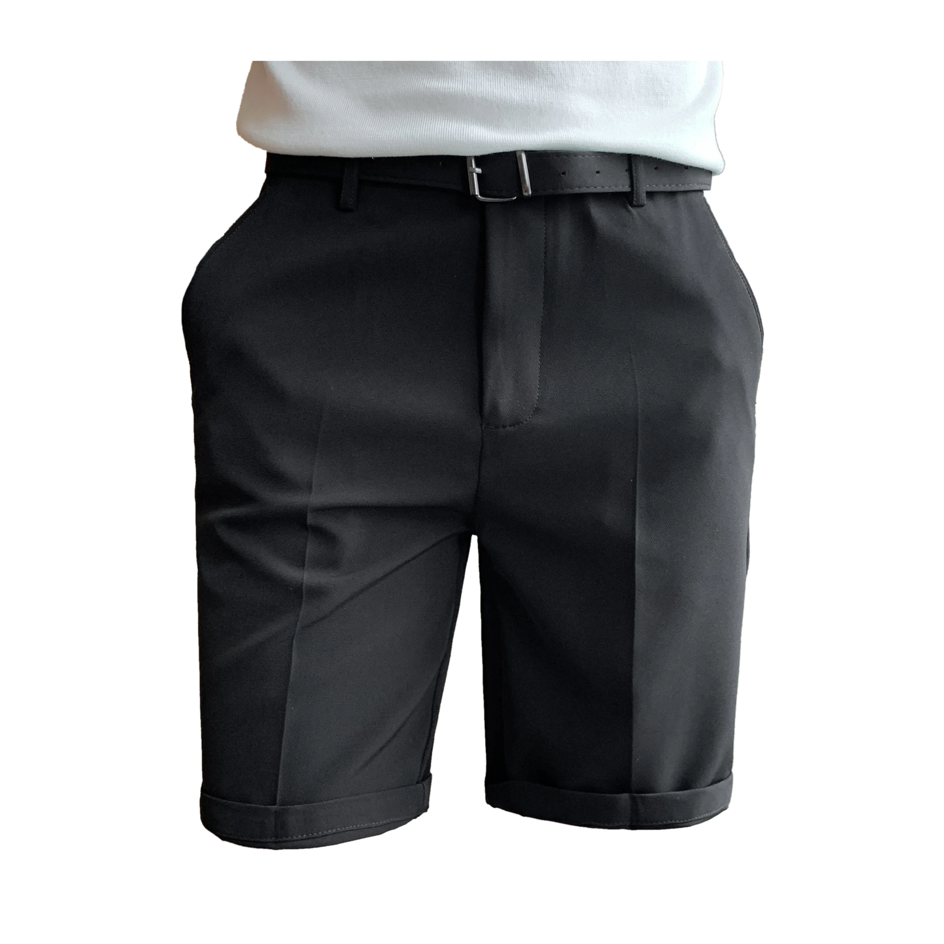 Шорты мужские в британском стиле деловая одежда приталенные повседневные