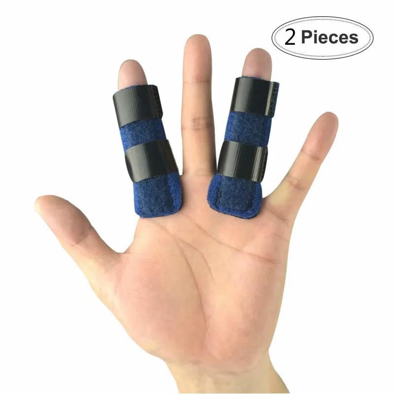 

2PCS Adjustable Finger Splints Lightweight Sport Finger Sleeves Brace Support for Trigger Finger Pain Relief Arthritis Injuries