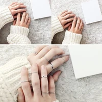 10pcs trendy ring casual jewelry solid color exquisite women men ring for decoration finger ring finger ring