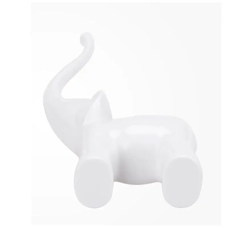

Home Desktop Ring Display Rack Jewelry Elephant Organizer Melamine Stand Holder Pendant Decoration Jewelry Holder Figurines S