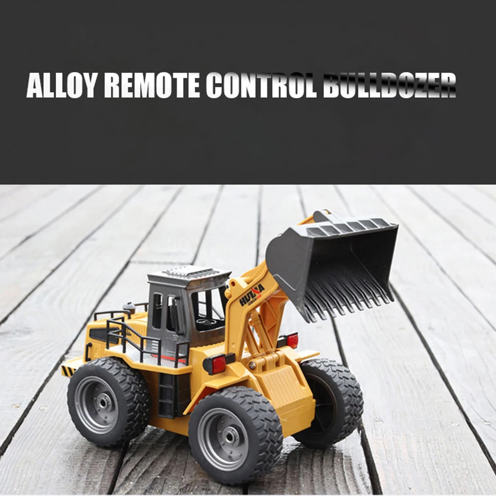 1:18 RC Excavator 2.4Ghz 6 Channel RC Engineering Car Alloy plastic Excavator Remote Bulldozer Toys Construction Controlled Cars enlarge