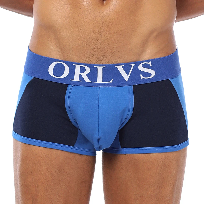 ORLVS сексуальные боксеры для мужчин удобное Мужское нижнее белье трусы из