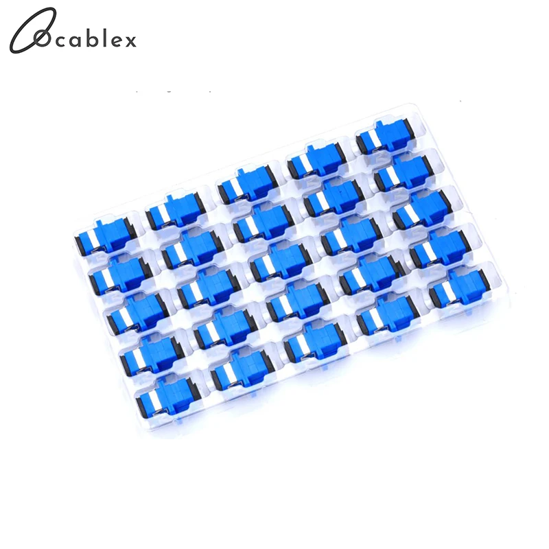 100 шт./лот SC/UPC адаптер Новый SC волоконно оптический фланец муфта волокна