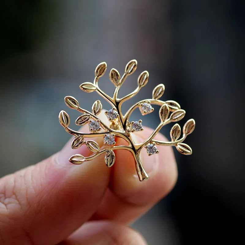 Женская металлическая брошь Елка жизни | Украшения и аксессуары