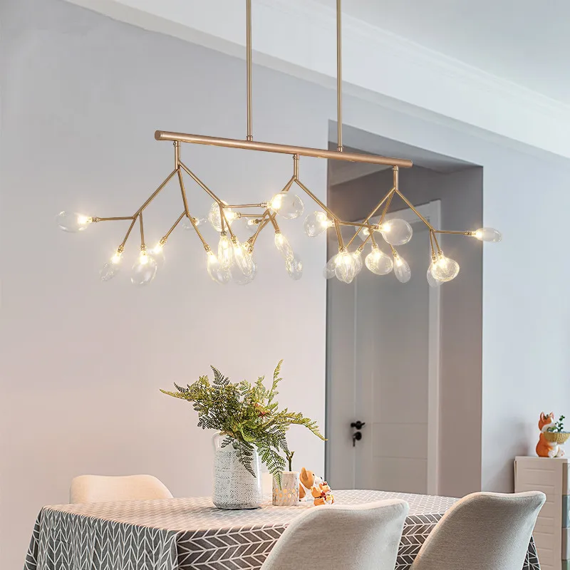 Прямоугольная люстра для ресторана бара кухни островного освещения люстр лампа