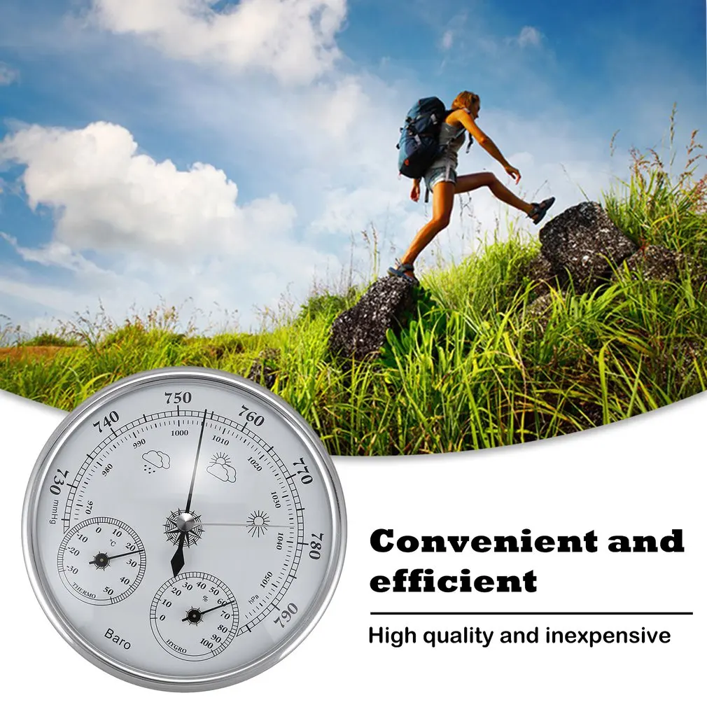 3 в 1 настенный бытовой термометром и гигрометром декоративные часы для высокой