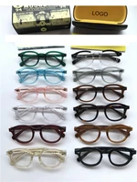 Johnny Depp Glasses Men Brand Design Optical Glasses Frame Women Computer Transparent Eyeglass Acetate Vintage With Box