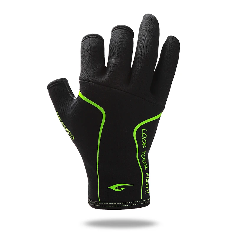 Брендовые профессиональные мужские Зимние перчатки для рыбалки с тремя пальцами