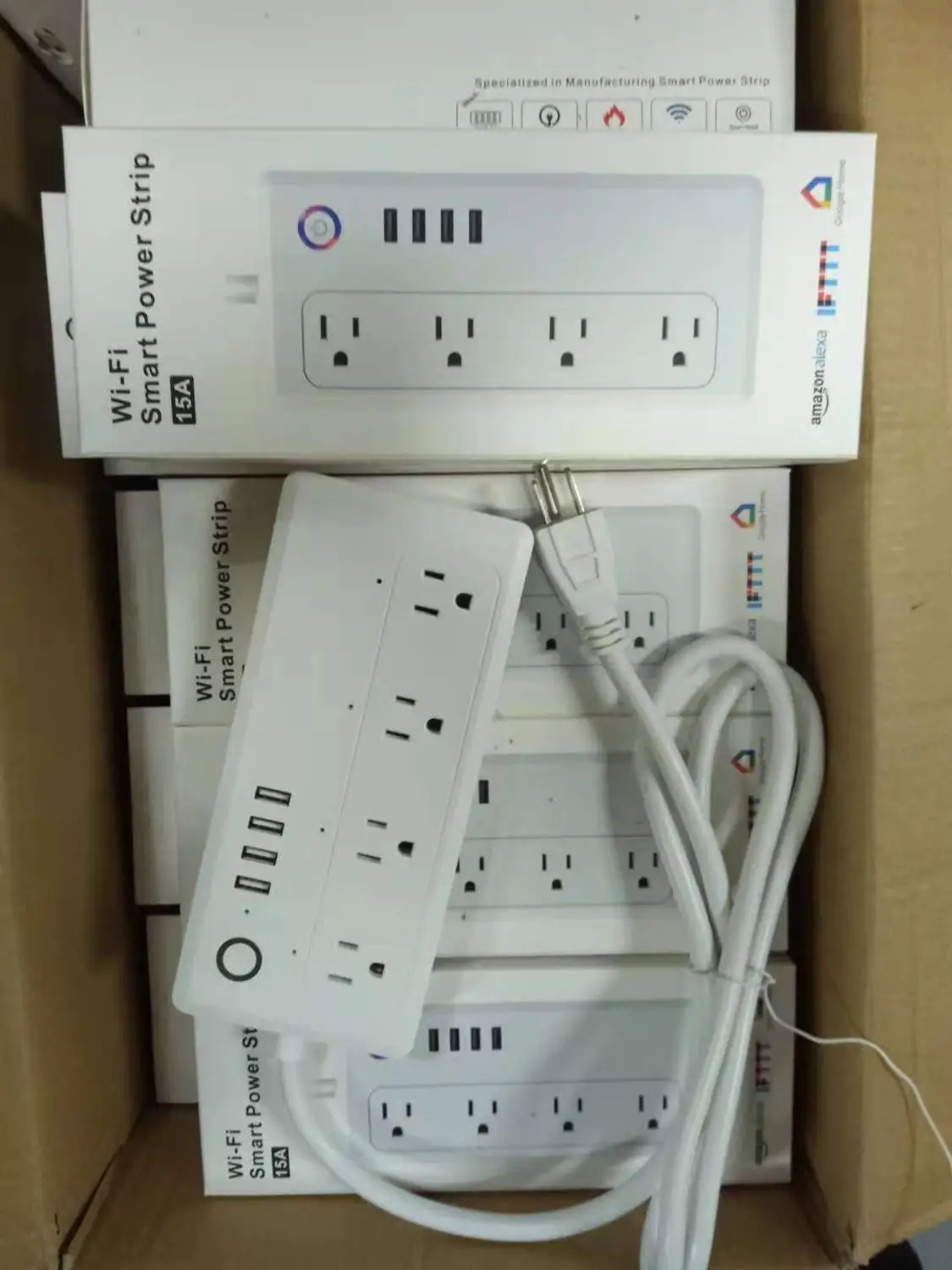 Wi-Fi Smart USB 3.1A быстрое зарядное устройство Тип b электрический удлинитель розетка