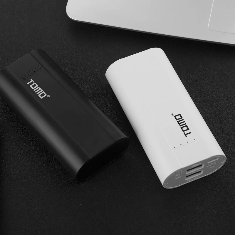 TOMO P2 USB зарядное устройство Smart DIY Мобильный Внешний аккумулятор чехол с поддержкой двух аккумуляторов 18650 и двух выходов для смартфонов